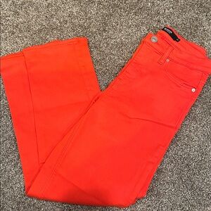 Hudson skinny jeans  bright tangerine orange sz 26